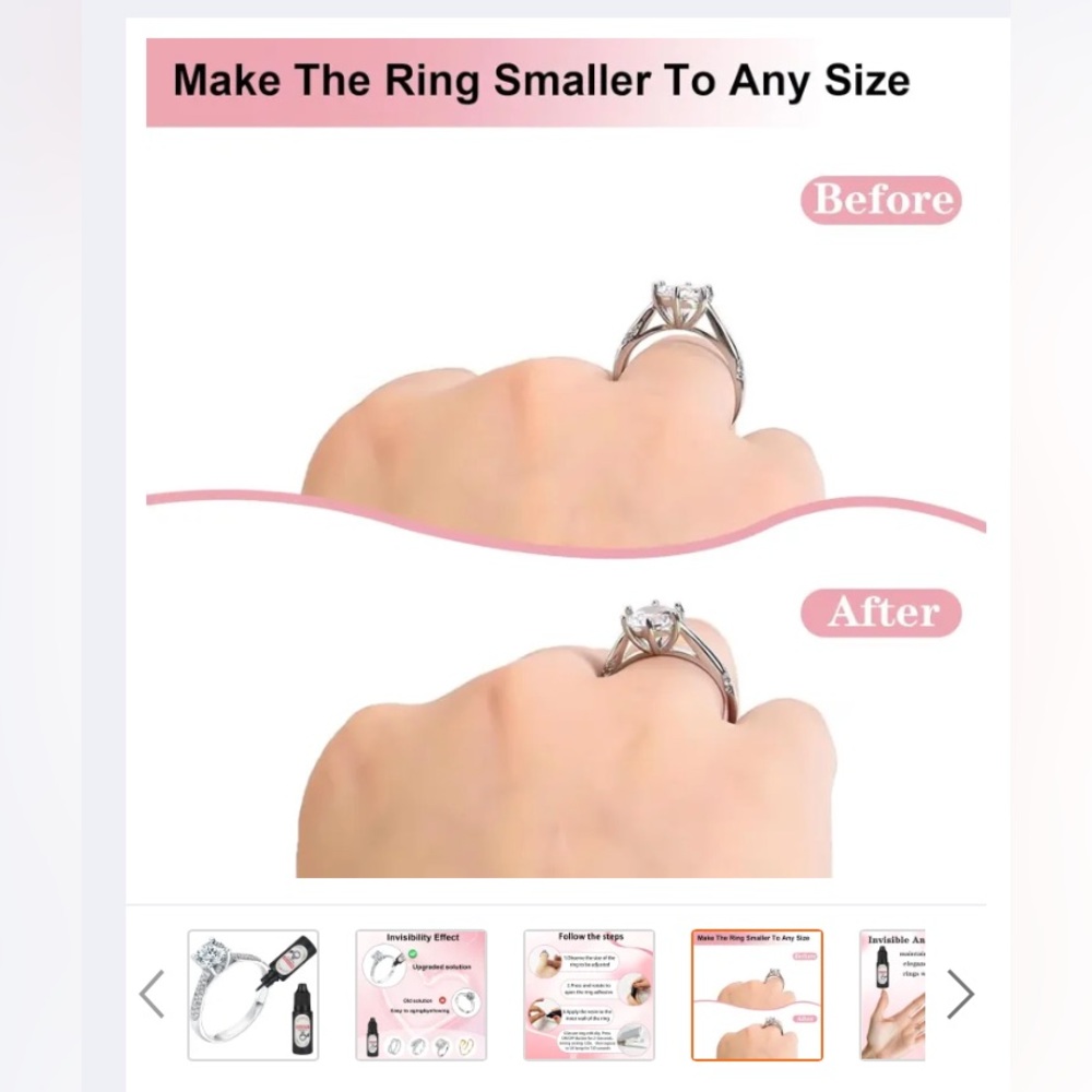 Nanxitu Ring Size Adjuster Kit New in Box For Rings that are Too Big - Picture 7 of 7